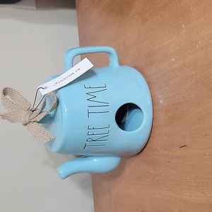 RAE DUNN teapot bird house